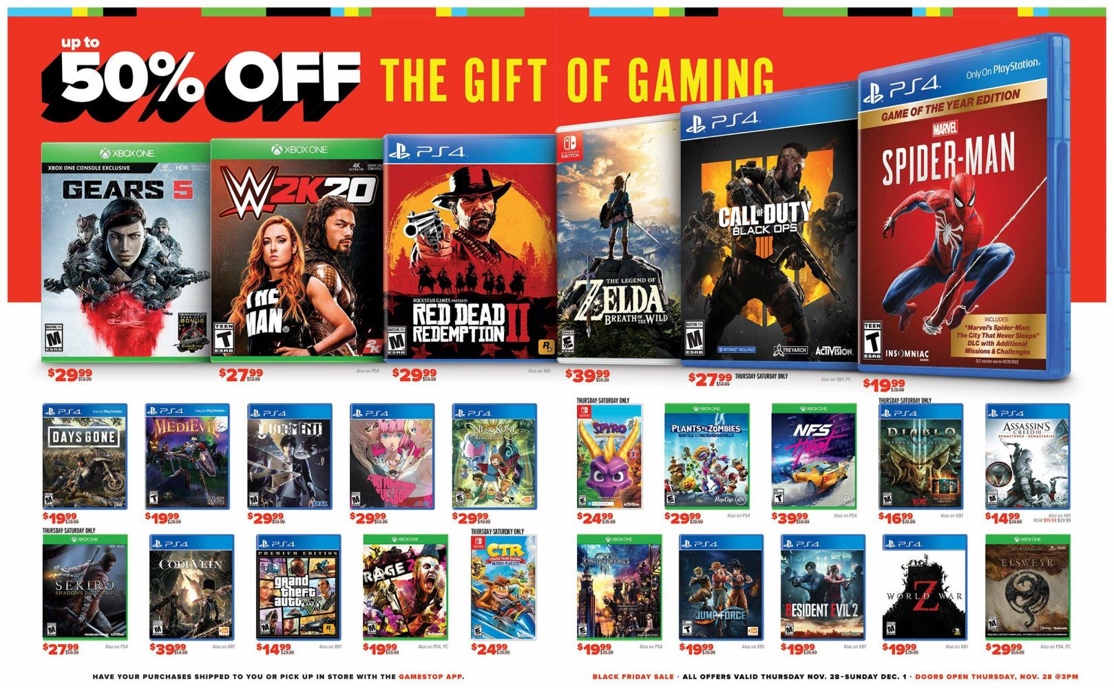 GameStop's Full Black Friday Ad Shows Discounts On Consoles, Games, And ...