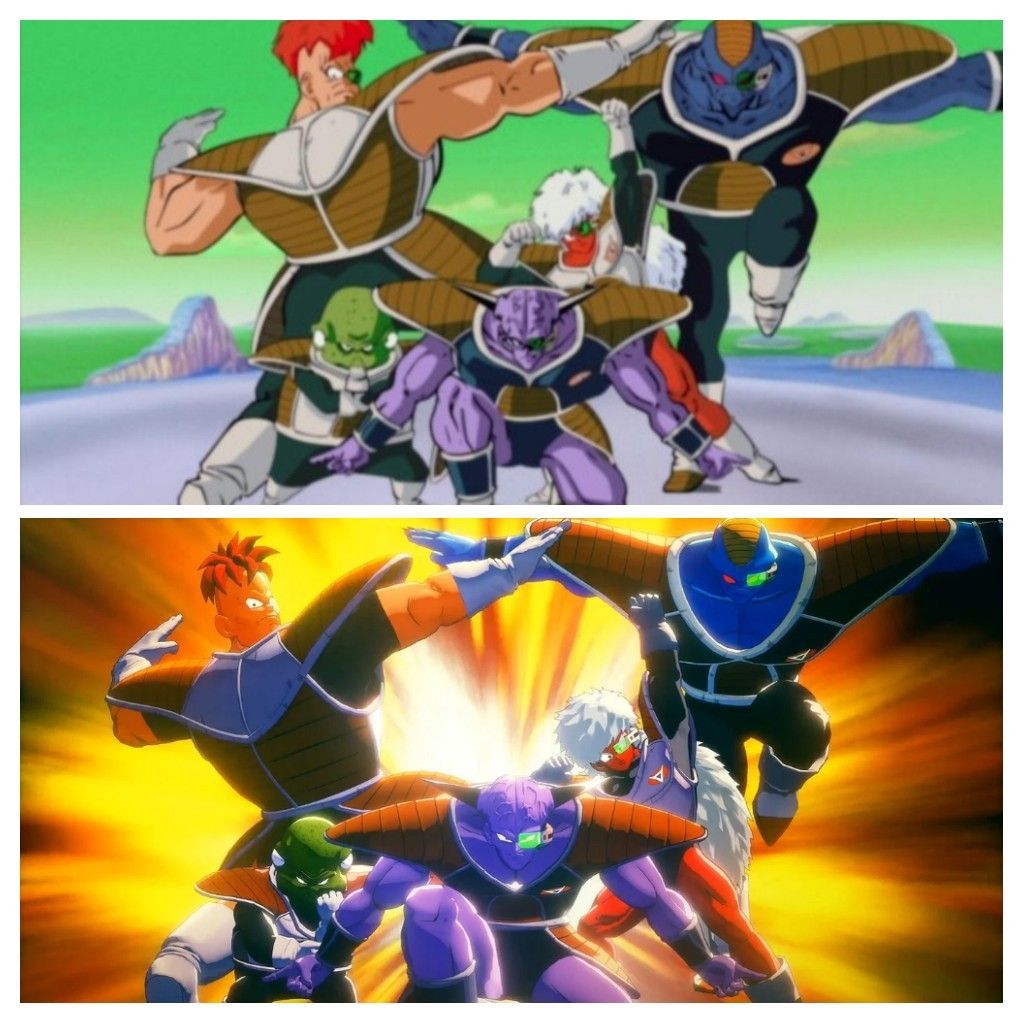 DBZ Kakarot Ginyu Force Dragon Ball Z comparison