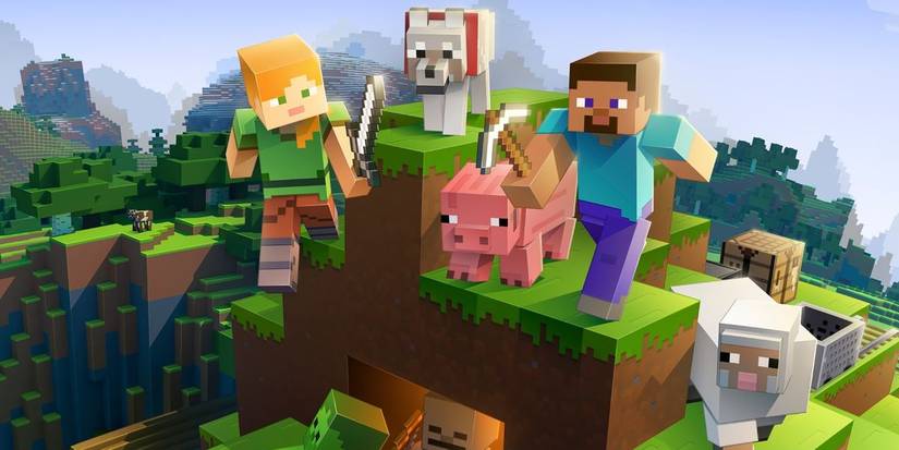 minecraft-steve-animals
