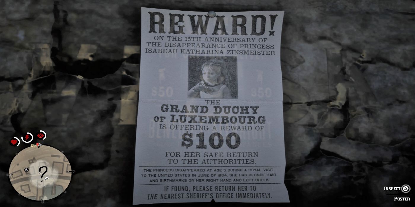 red dead 2 missing poster