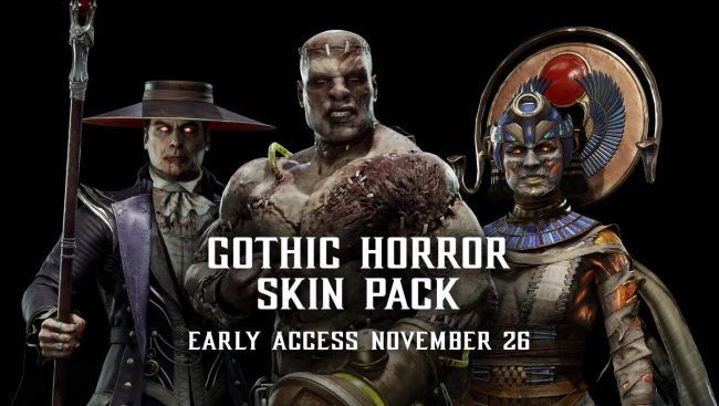 mortal kombat 11 gothic horror skin pack
