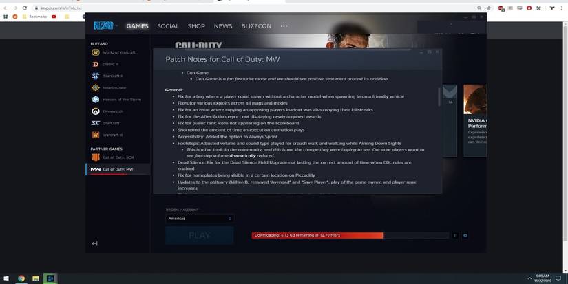 call of duty patch notes