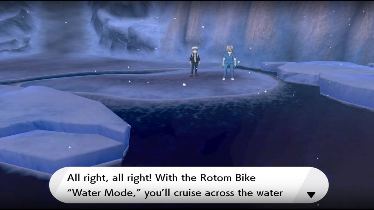 pokemon sword and shield rotom bike upgrade water
