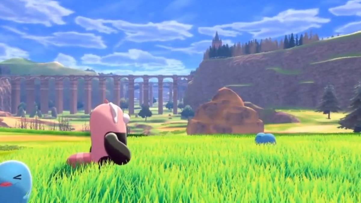 pokemon sword and shield open field bridge