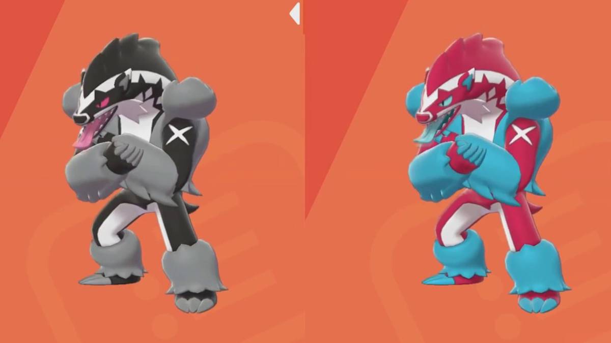 Pokemon Sword and Shield Shiny Obstagoon