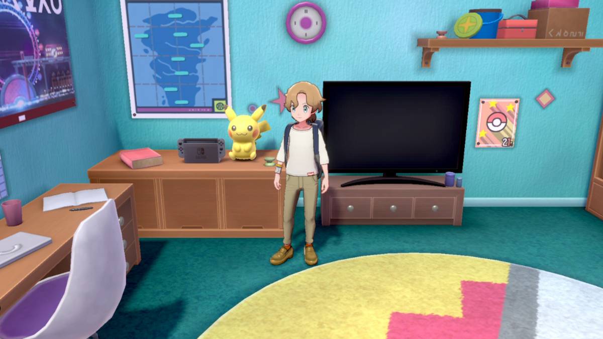 pokemon sword bedroom
