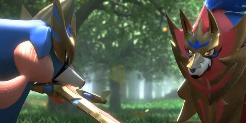 pokemon sword shield zacian zamazenta staredown