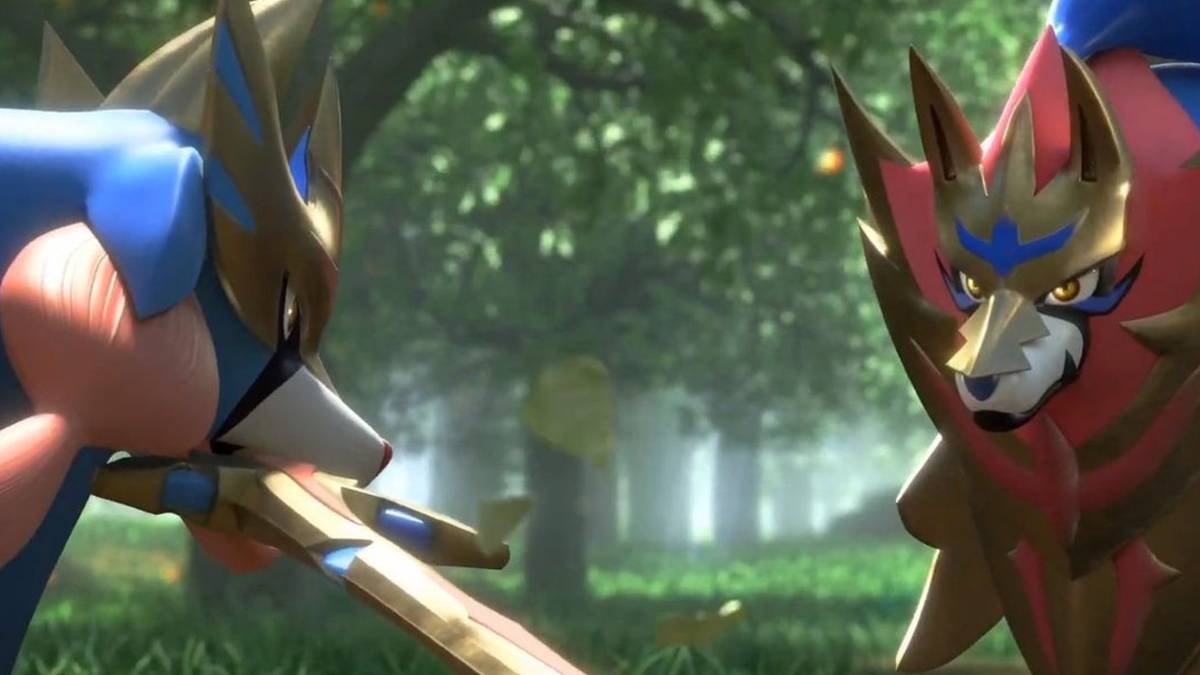 pokemon sword shield zacian zamazenta staredown