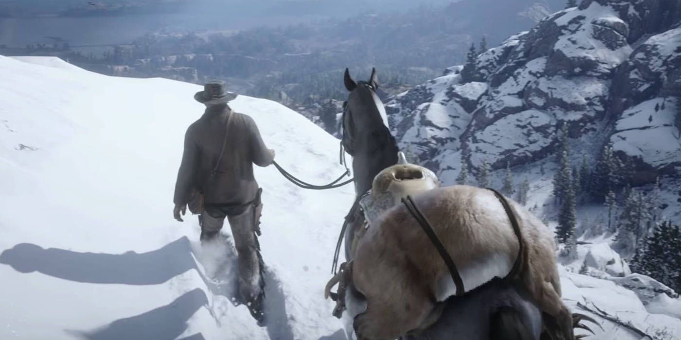 arthur and horse in red dead 2
