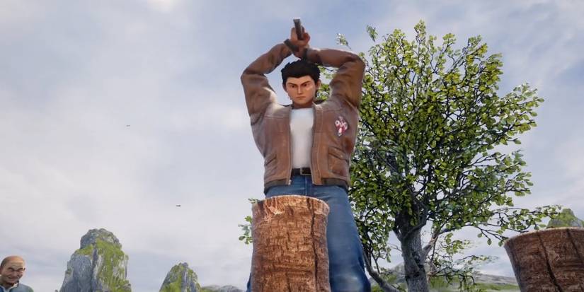 ryo chopping wood Shenmue 3