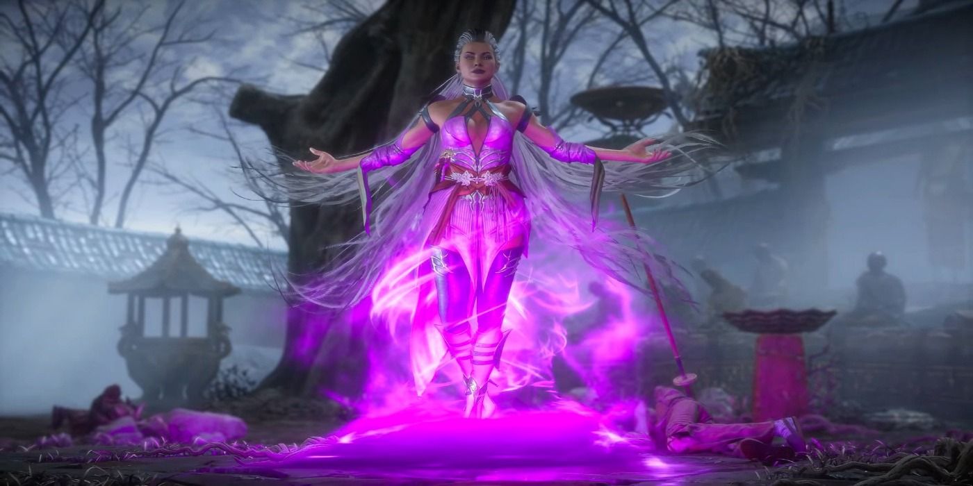 sindel human form floating mortal kombat 11