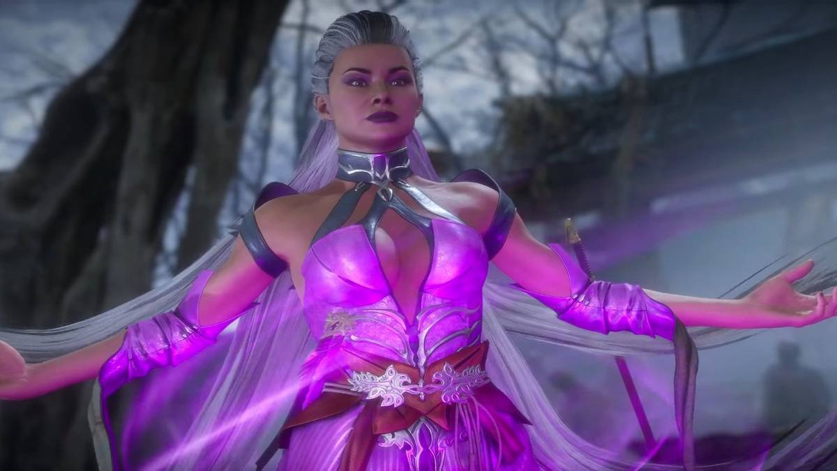 sindel closeup human skin floating mortal kombat 11