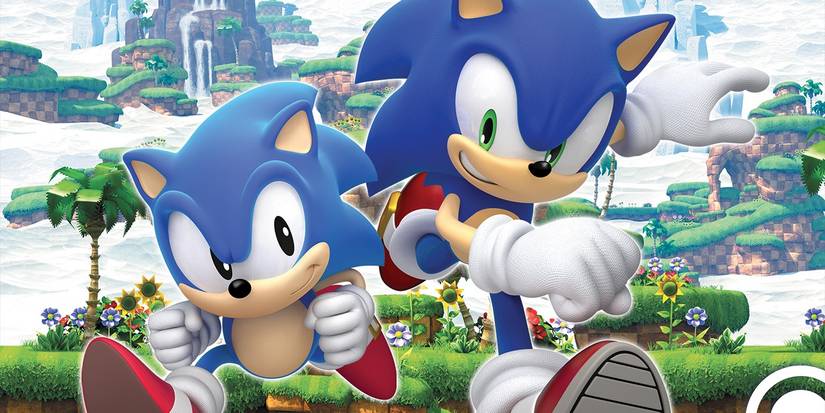 Old and new sonic side by side