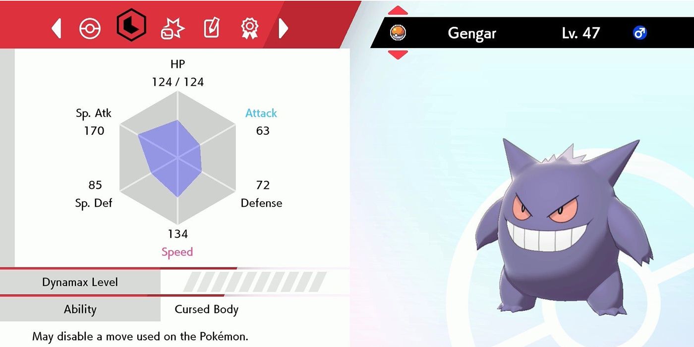 Sword and Shield Gengar EVs