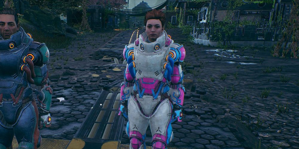 The Sugarops Elite Armor in The Outer Worlds