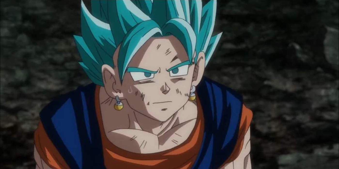 vegito blue disappointed dragon ball z super