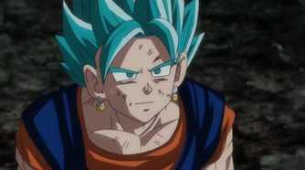 vegito blue disappointed dragon ball z super