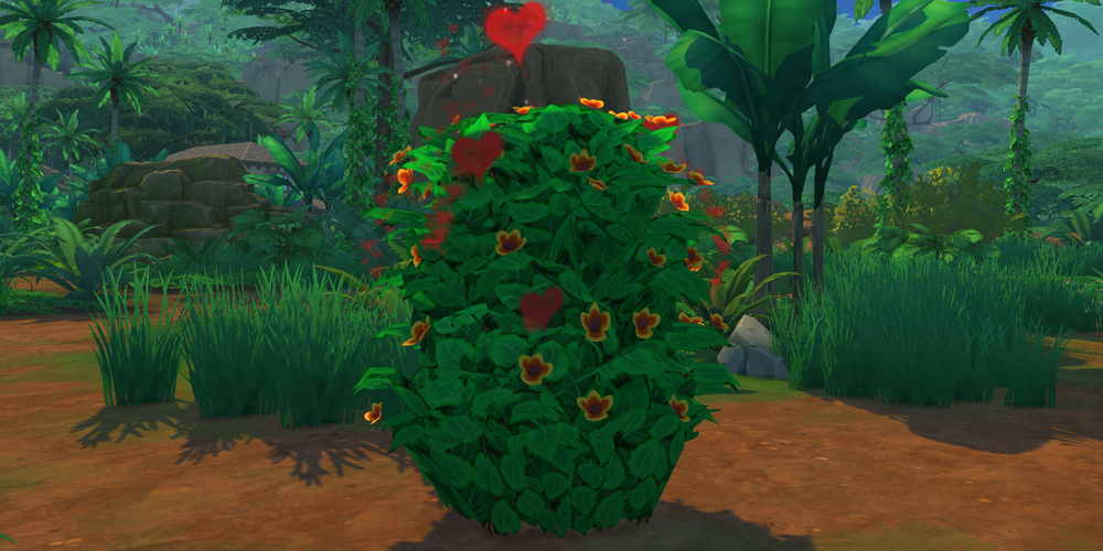 The Sims 4 woohoo bush