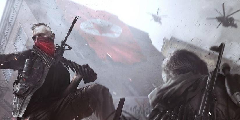 Homefront: The Revolution - promotional image of characters in mid-combat