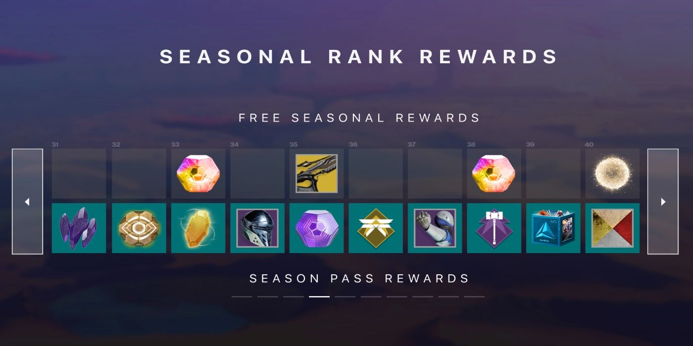 destiny 2 season pass rewards