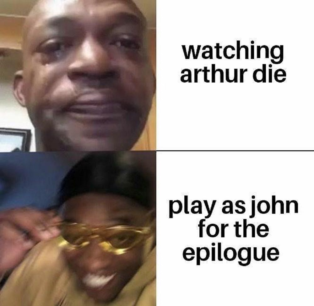 Arthur vs morgan RDR2 epilogue meme