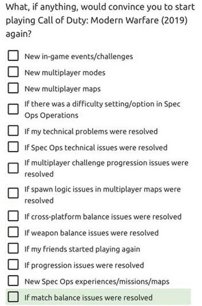 Call of Duty Modern Warfare Needs Its Battle Royale Mode Now Survey