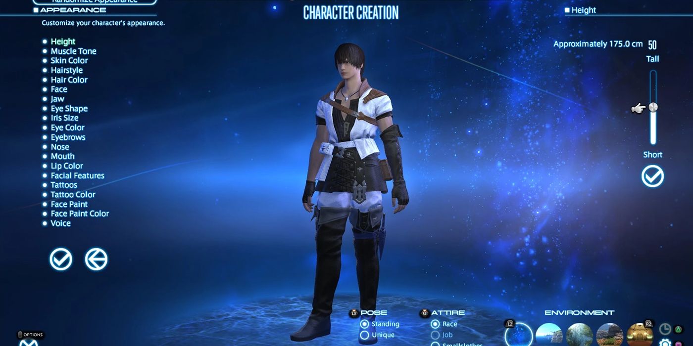 FFIV character creation screen