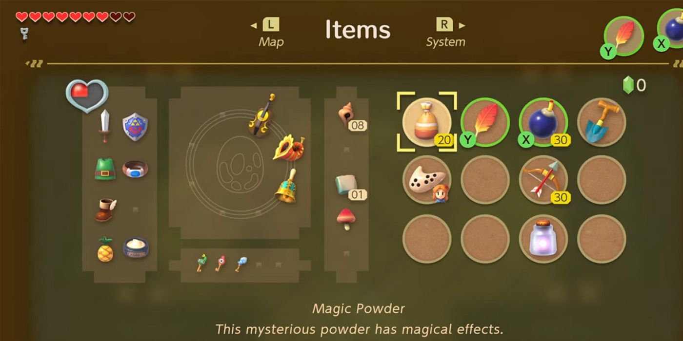 Link's Awakening Inventory System