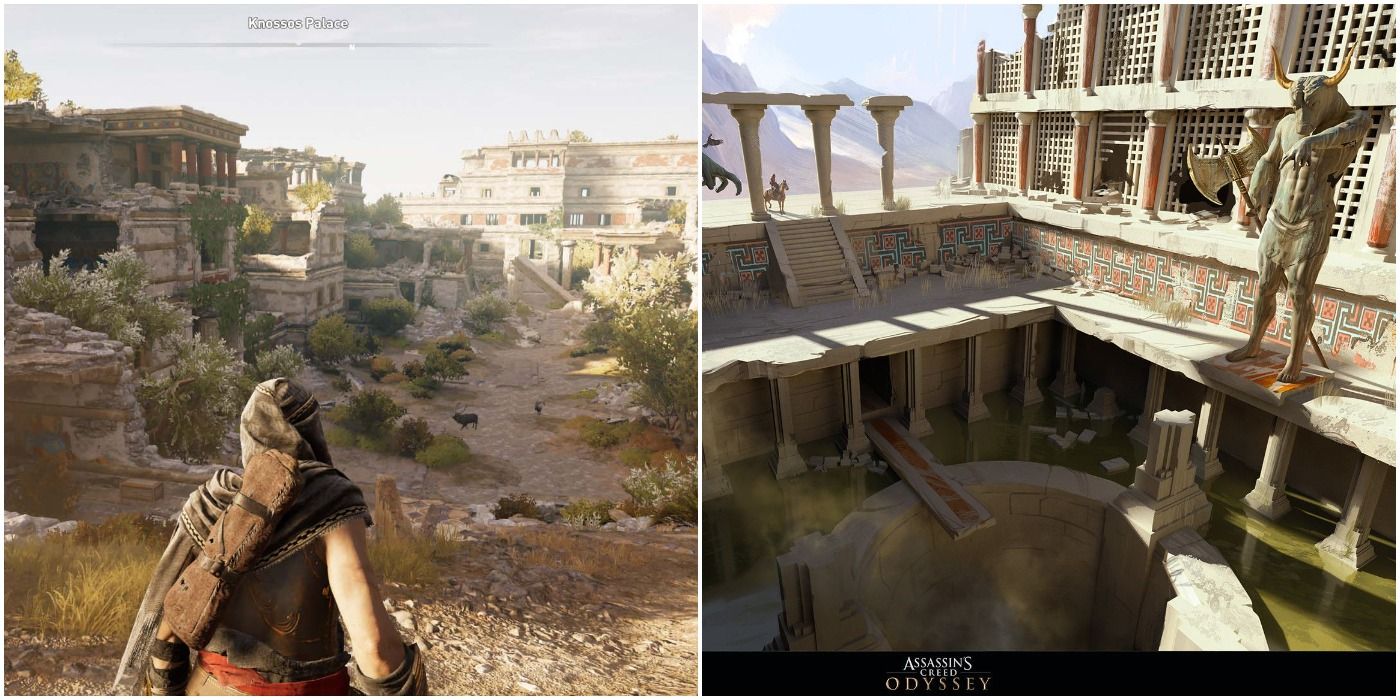 images of Knossos Palace in Assassin's Creed Odyssey