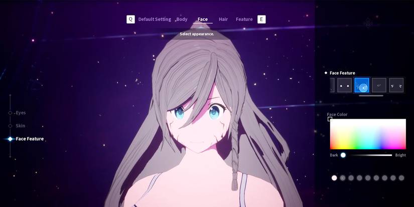 Kurtzpel character creation screen