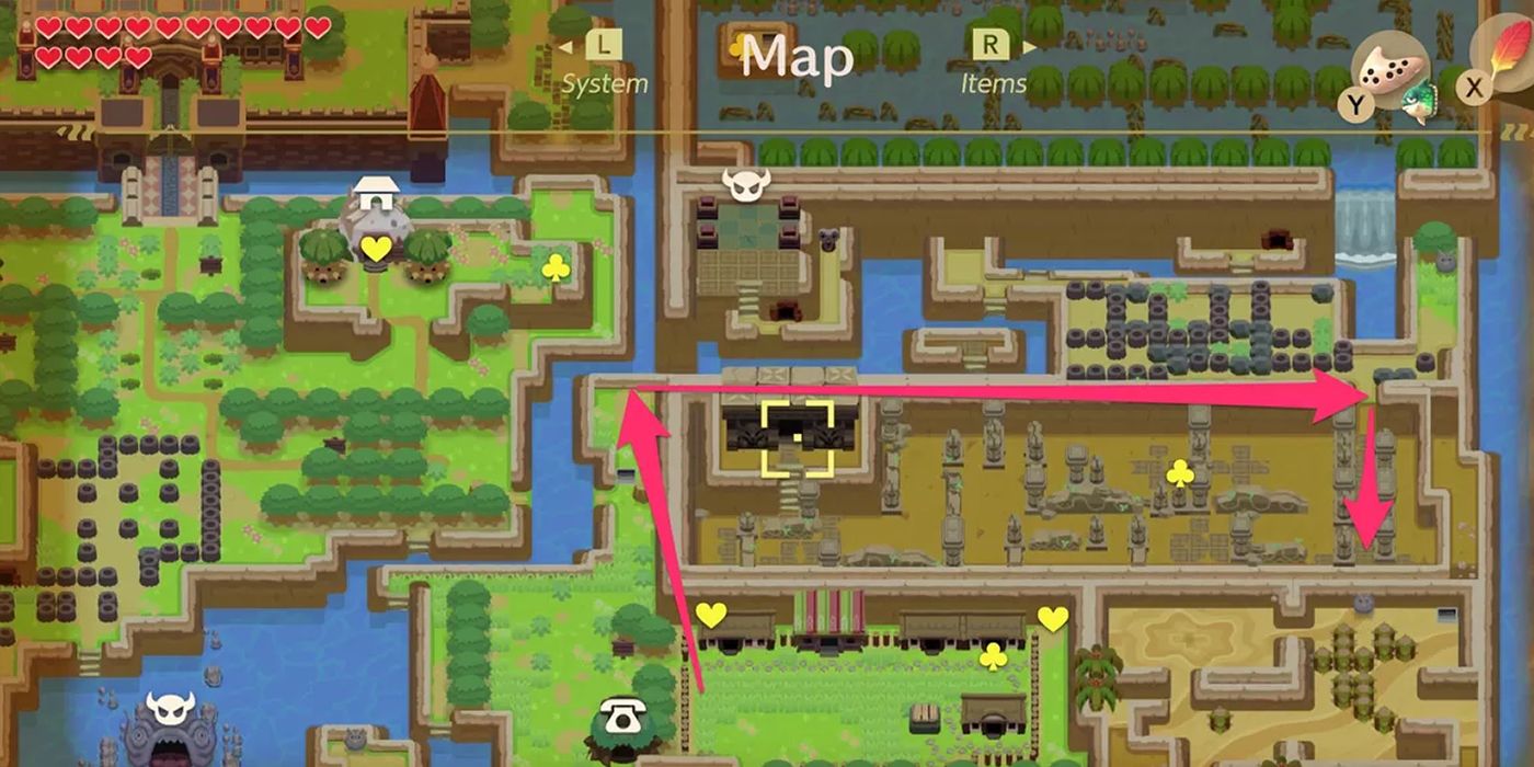 Link's Awakening Map Pinning
