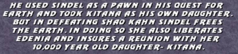Mortal Kombat Sindel History Mk3