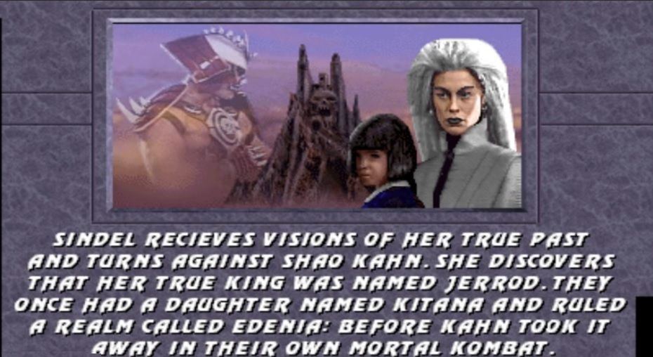 Mortal Kombat Sindel History Mk3