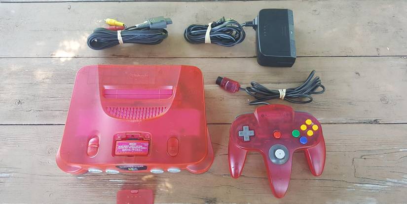 Nintendo 64 Watermelon Red Console