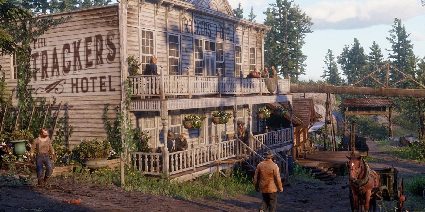 Red Dead Redemption 2 trackers hotel screenshot
