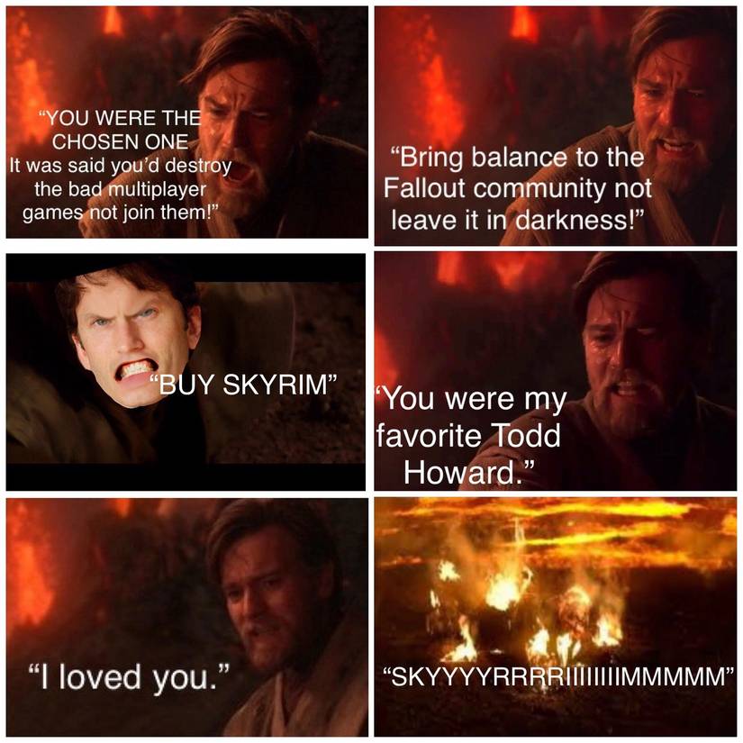 Skyrim and fallout meme