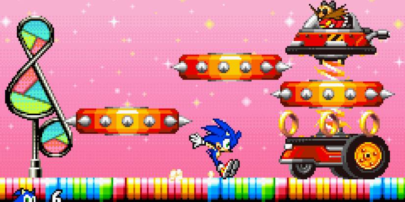 The Eggman boss battle in Sonic Advance 2