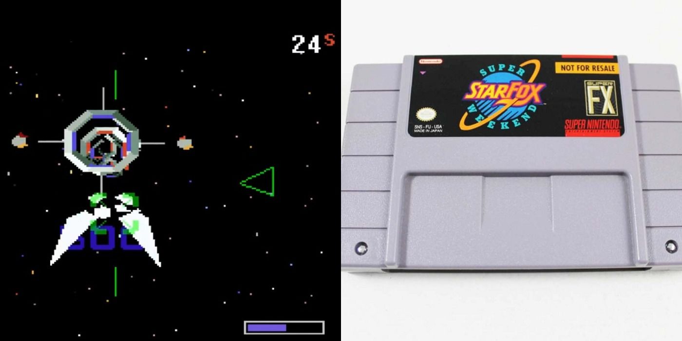 Star Fox Starwing Competition exclusive time space stage and cart split image