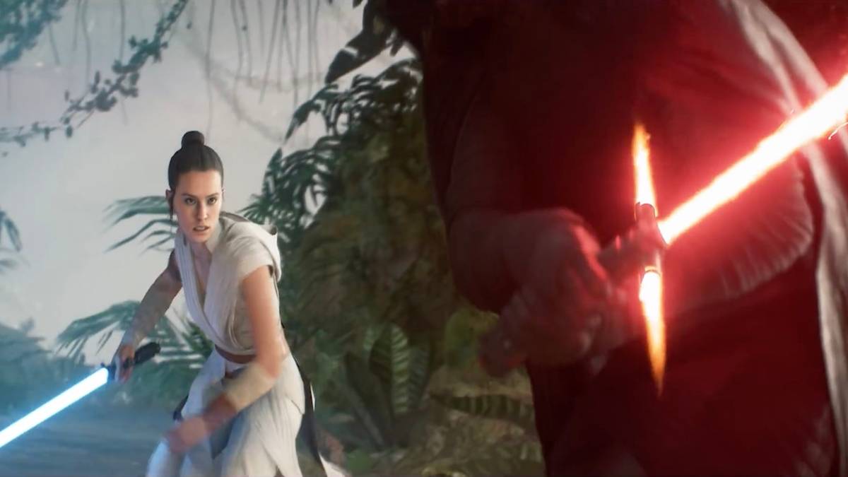 star wars battle front II rey vs kylo