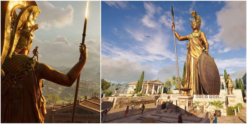 image of the Statue of Athena in Athens in Assassin's Creed Odyssey
