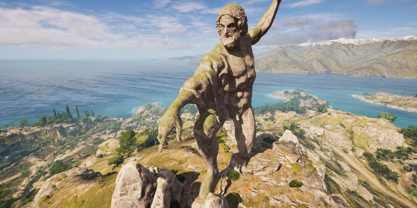 image of the Statue of Zeus in Kephallonia in Assassin's Creed Odyssey