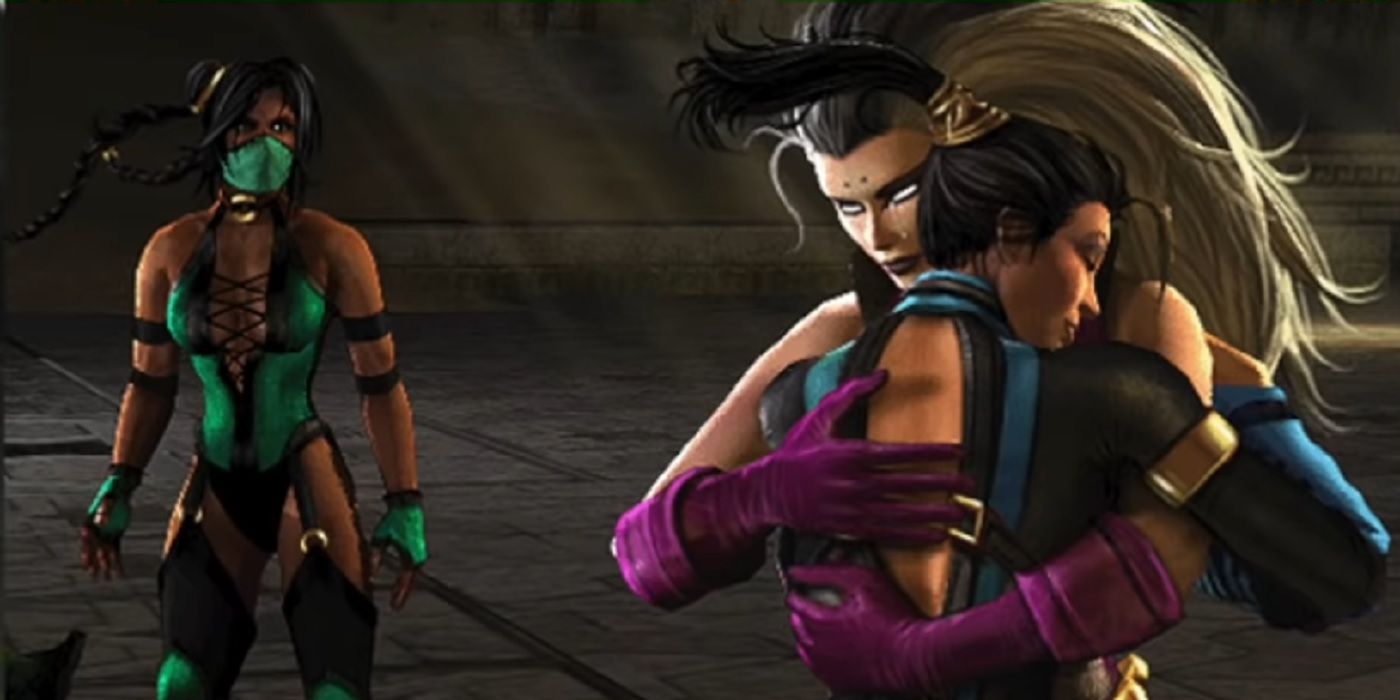 The Evolution of Mortal Kombat 11's Sindel Hugs Kitana