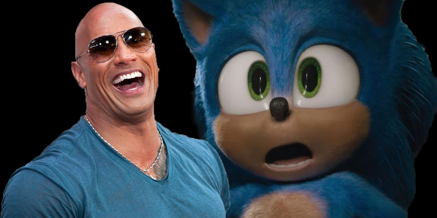 The official Twitter for Sonic @ mentioned The Rock