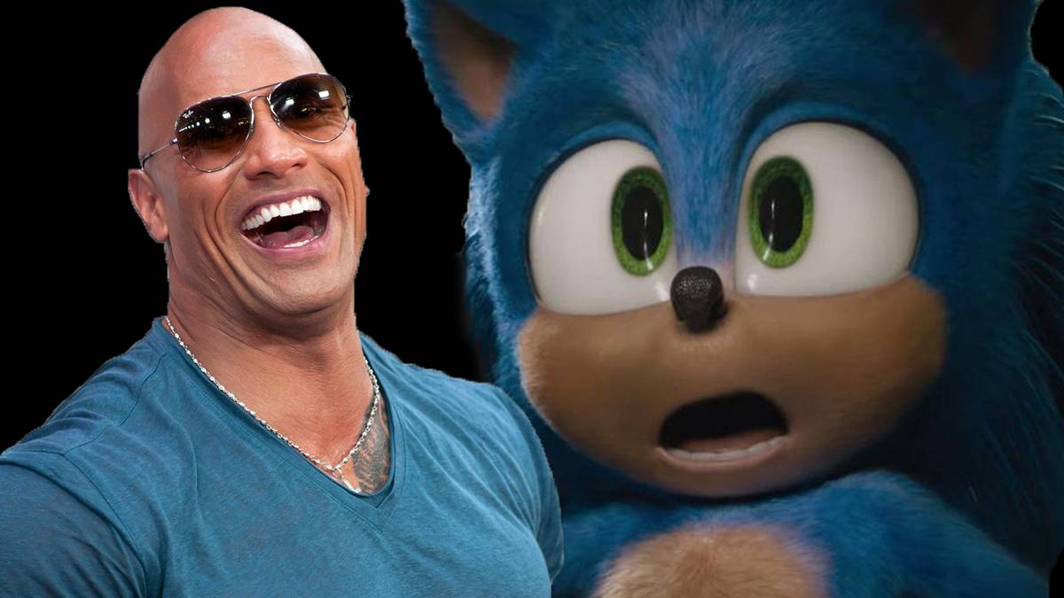 The official Twitter for Sonic @ mentioned The Rock