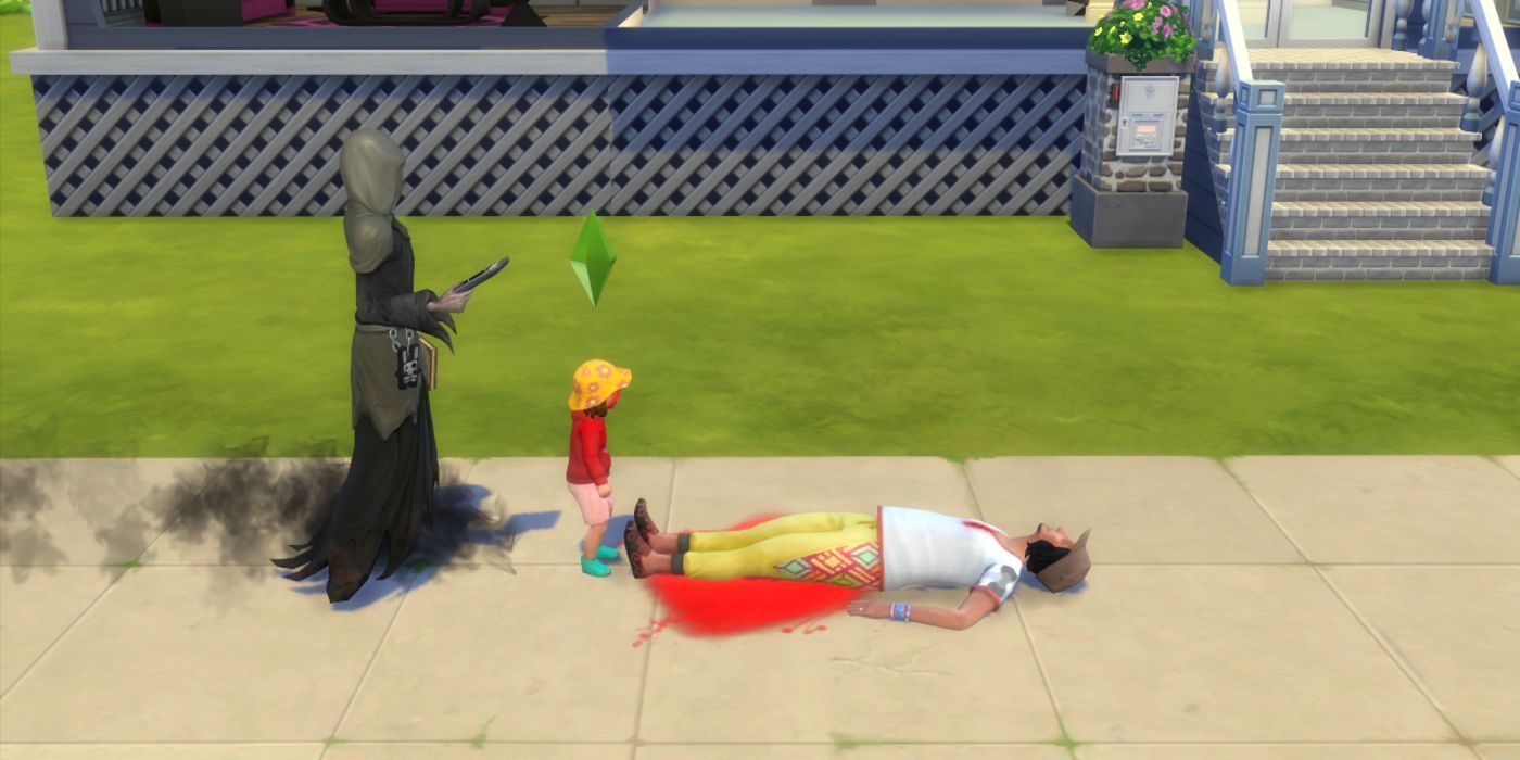 The Sims 4 toddler kills adult sim