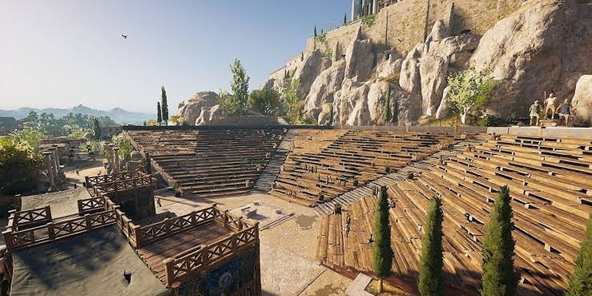 image of the Theatre of Dionysos in Assassin's Creed Odyssey