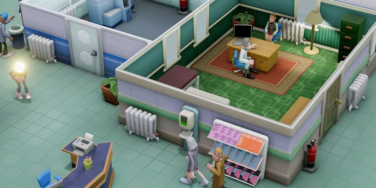 Two Point Hospital Physicians Office and Lobby Screenshot