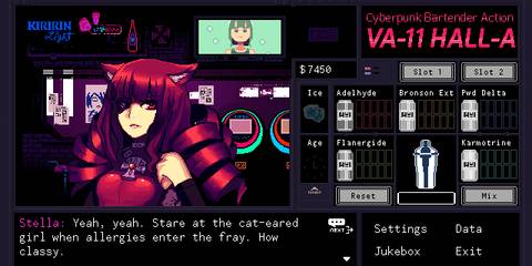 VA-11 HALL-A Stella Bar Conversation Allergies