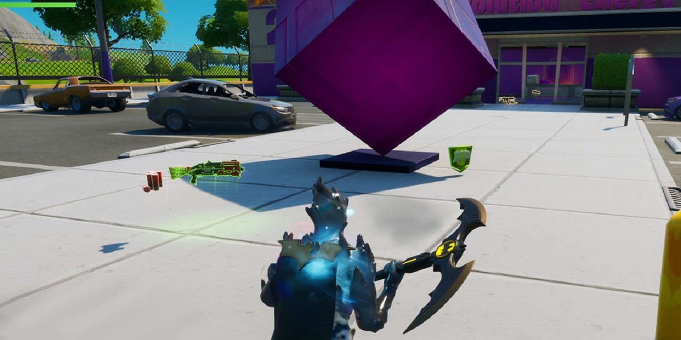 Where to Find the Fortnite Hidden XP Drop for the Chaos Rising Challenges location in the cube