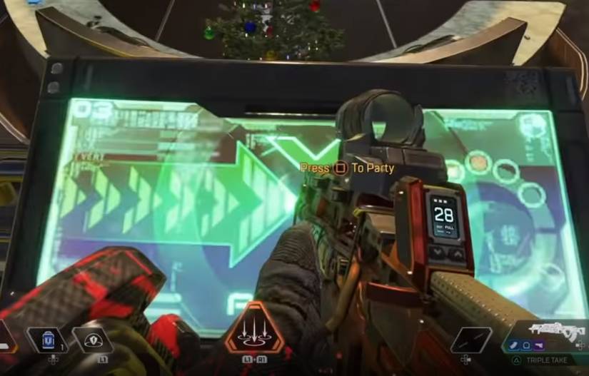 apex legends press the button to start mirage's party